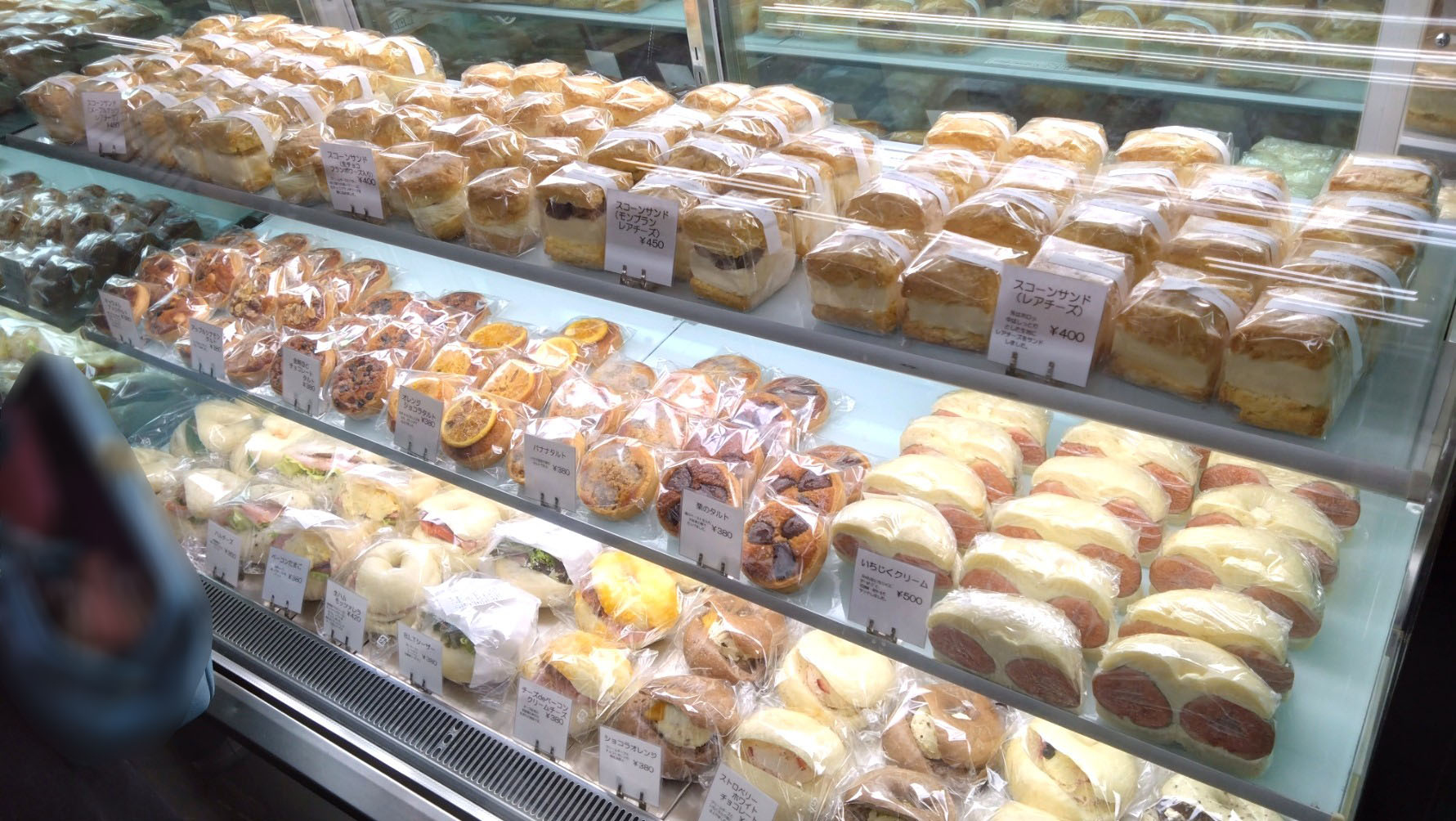 パンのショーケース